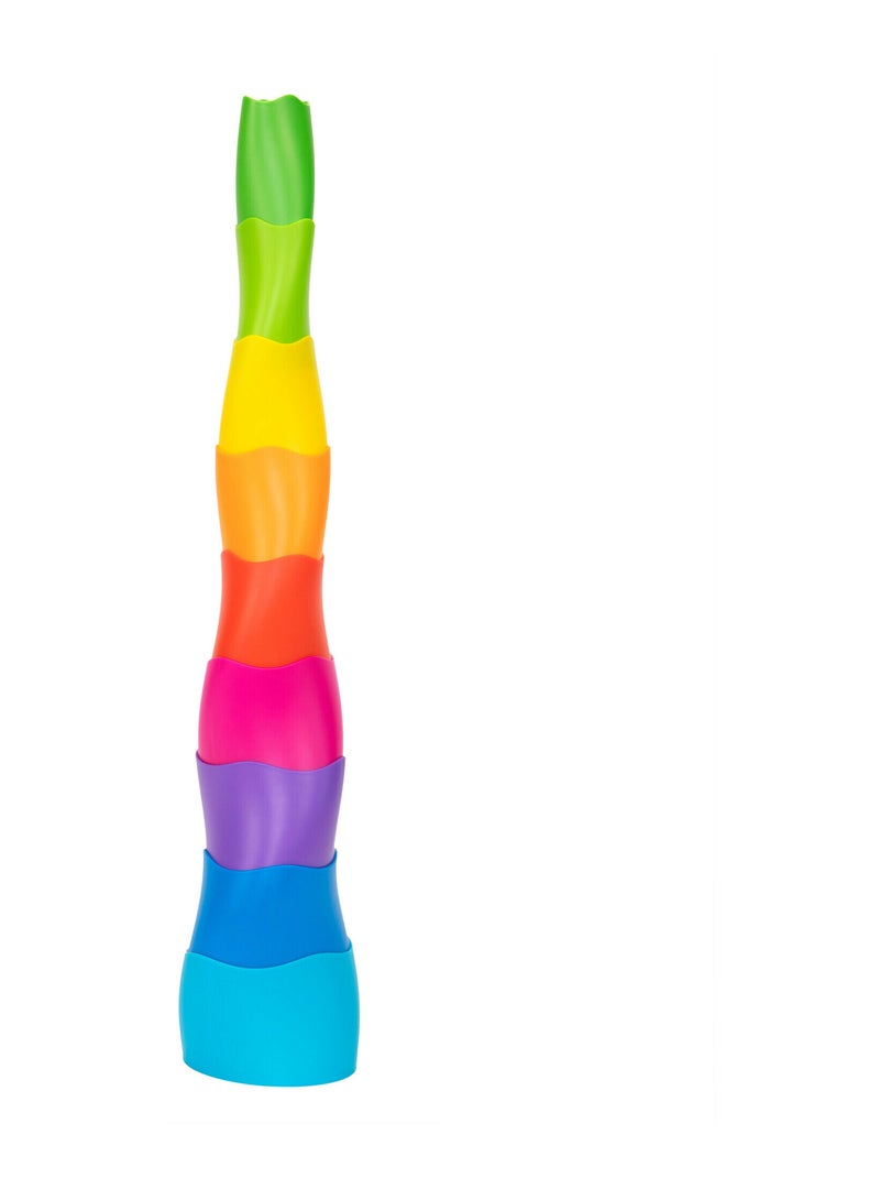 Spiroku la tour swingue 9 formes d'empilage qui s'étirent et forme une tour colorée spirale  3 ans N/A - Kiabi