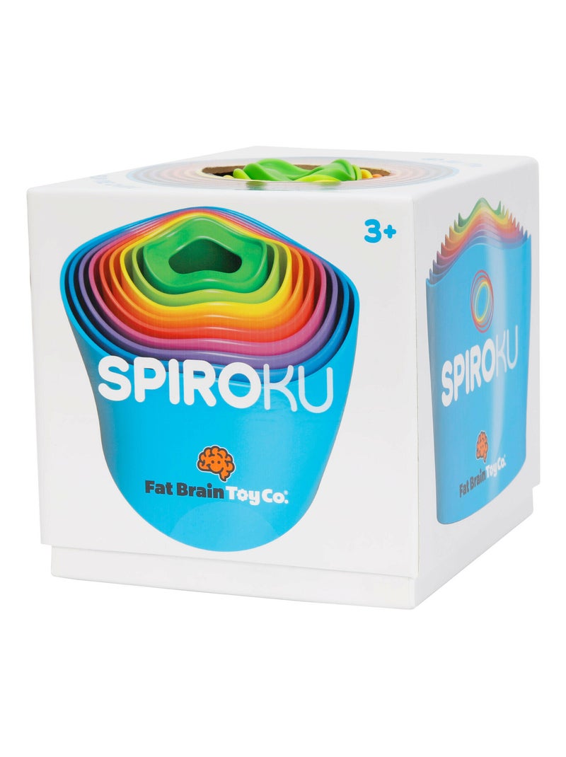 Spiroku la tour swingue 9 formes d'empilage qui s'étirent et forme une tour colorée spirale  3 ans N/A - Kiabi