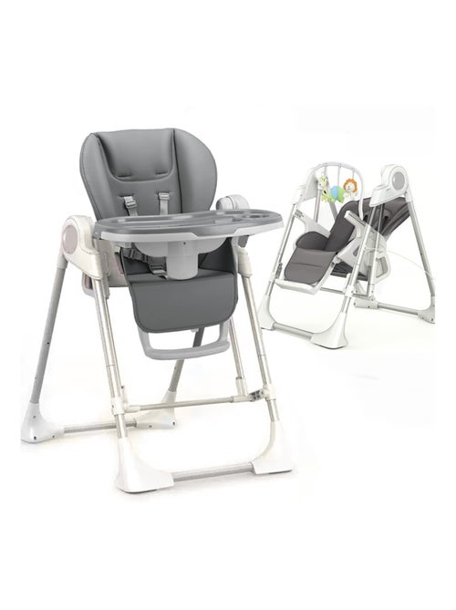 SPLITY Multifonction 3 en 1, chaise haute, transat, balancelle electrique - Kiabi SPLITY Multifonction 3 en 1, chaise haute, transat, balancelle electrique - Kiabi