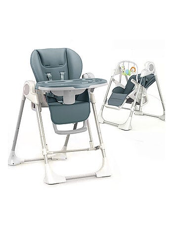 SPLITY 2 Multifonction 3 en 1, chaise haute, transat, balancelle electrique