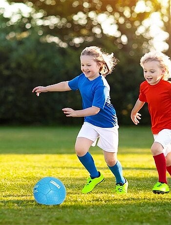 Sport Active Ballon de football Taille 5, 420 Grammes, bleu