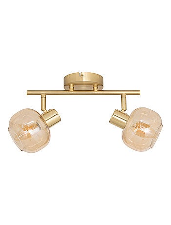 Spot orientable en verre et métal