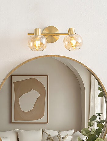 Spot orientable en verre et métal