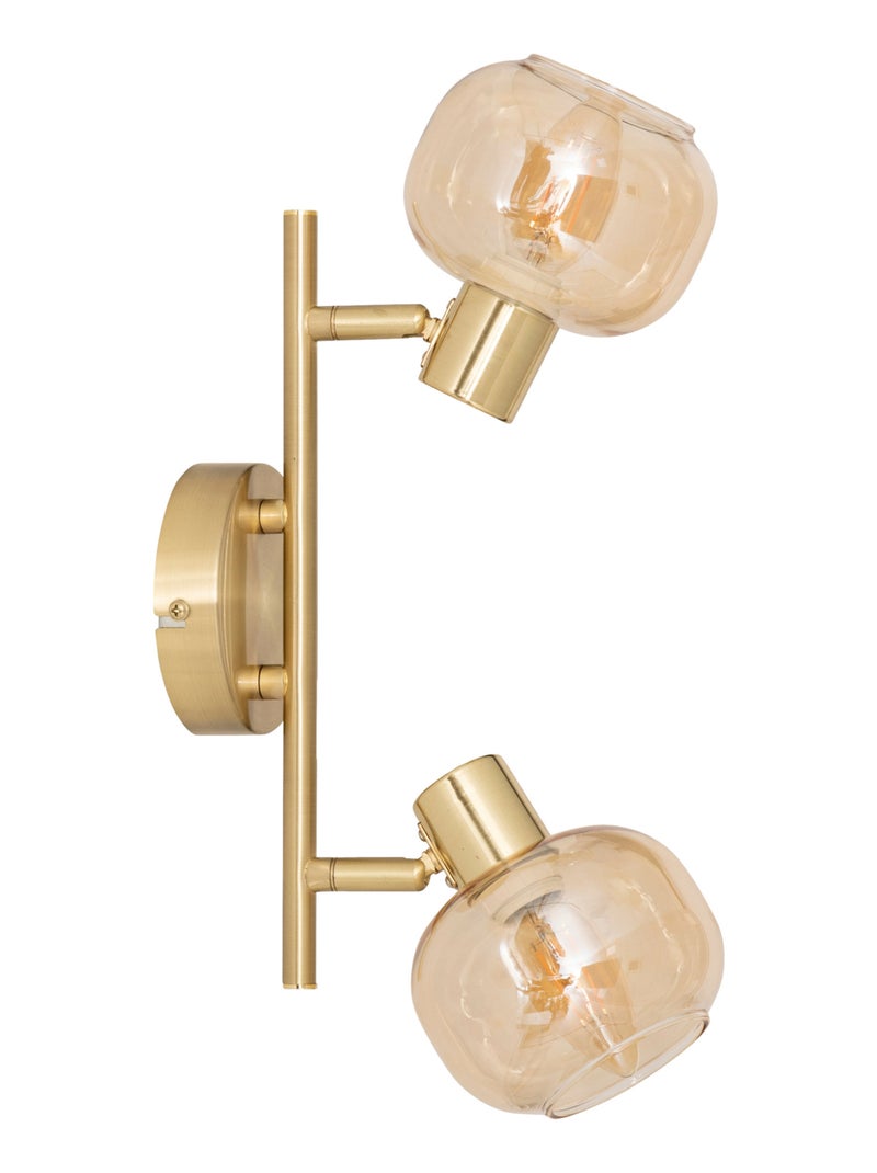 Spot orientable en verre et métal Doré/or - Kiabi