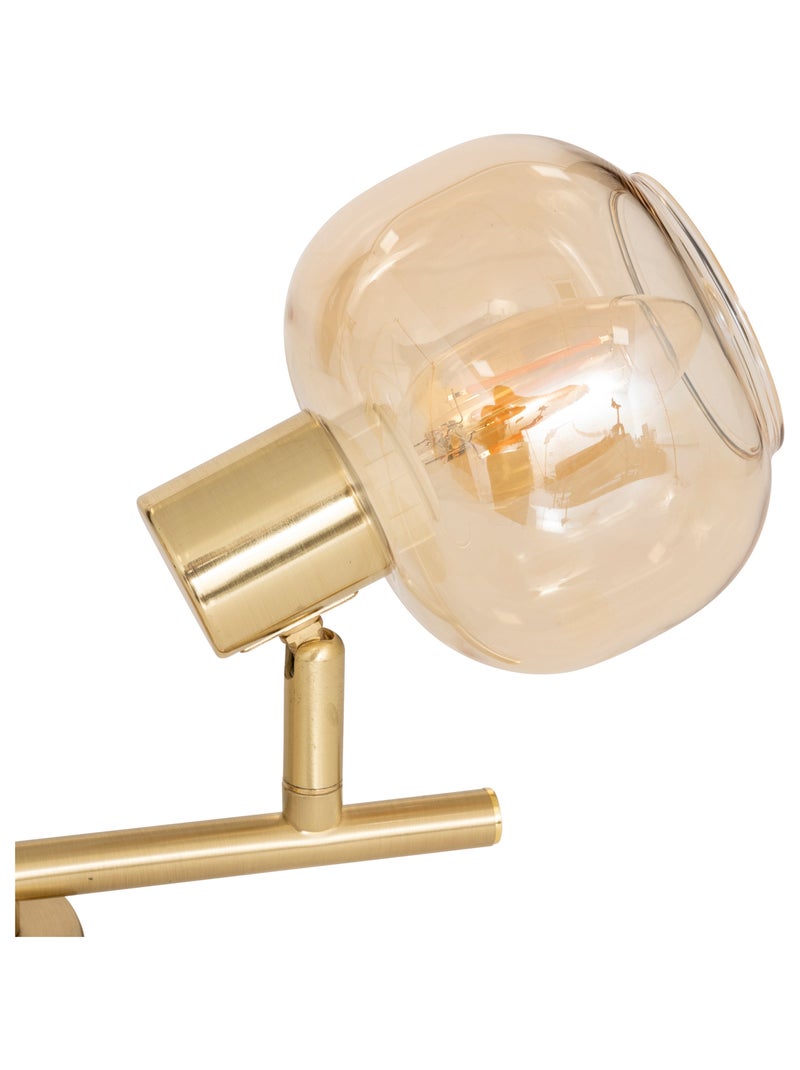 Spot orientable en verre et métal Doré/or - Kiabi