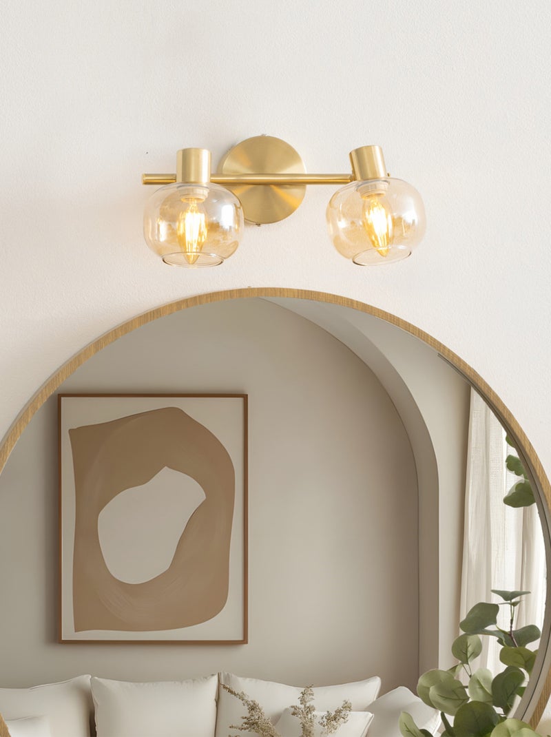 Spot orientable en verre et métal Doré/or - Kiabi