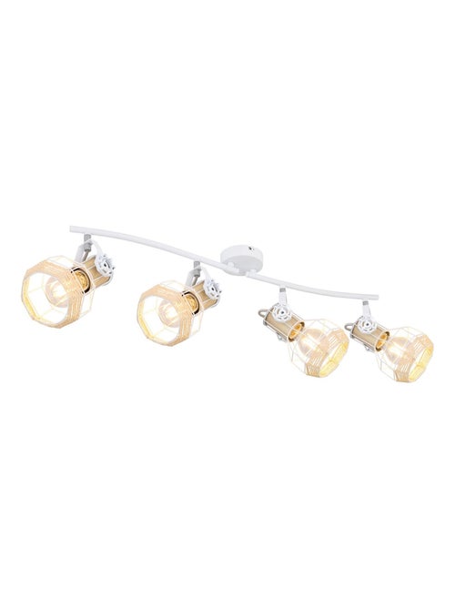 Spot plafonnier design scandinave Bana - 4 Ampoules - Blanc - Kiabi