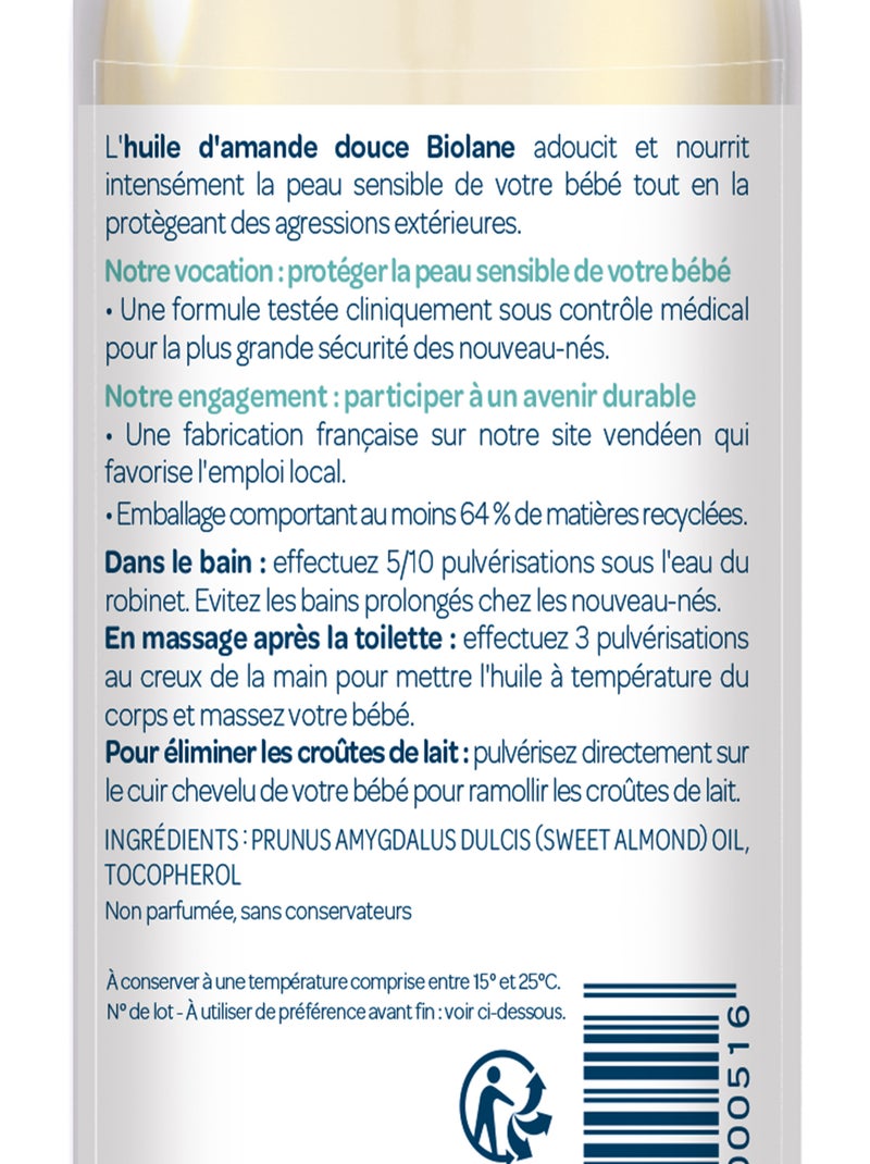 Spray d'huile d'amande douce 75ml Multicolore - Kiabi