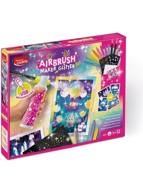 Spray graffiti électronique avec paillettes - Kiabi