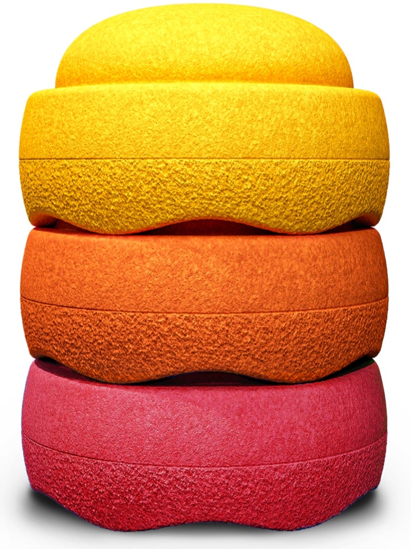 Stapelstein - Jeu motricité Original Warm Classic 3 blocs Jaune - Kiabi