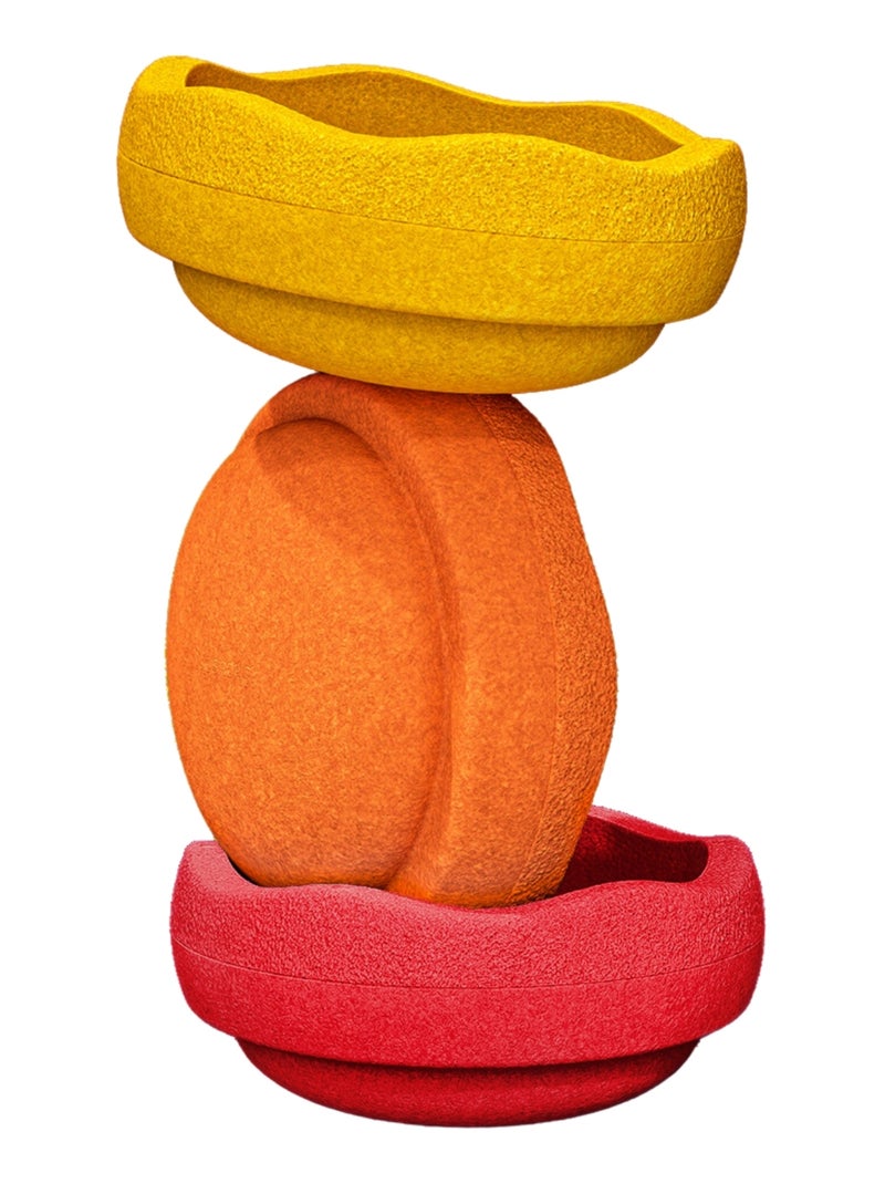 Stapelstein - Jeu motricité Original Warm Classic 3 blocs Jaune - Kiabi