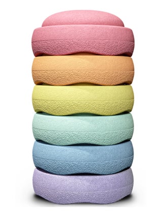 Stapelstein - Original Mini rainbow pastel (6 blocs)