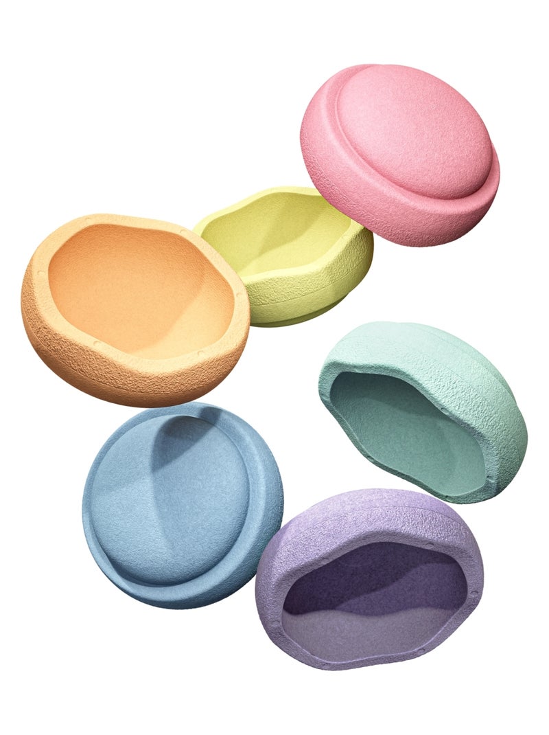 Stapelstein - Original Mini rainbow pastel (6 blocs) Orange - Kiabi