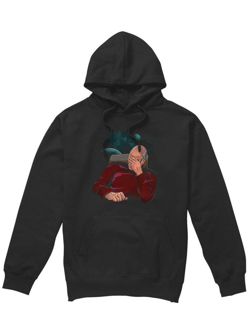 Star Trek - Sweat à capuche FACEPALM Noir - Kiabi