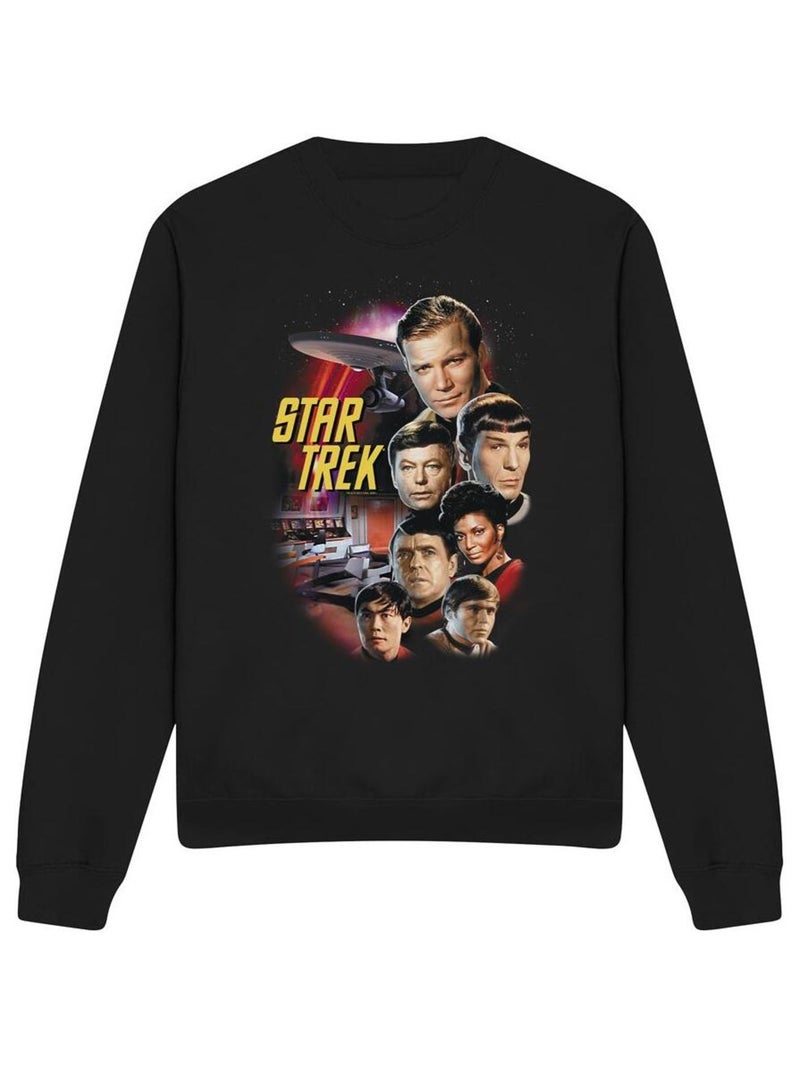 Star Trek - Sweat THE CLASSIC CREW Noir - Kiabi