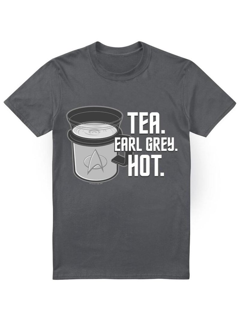 Star Trek - T-shirt EARL GREY Gris Noir - Kiabi