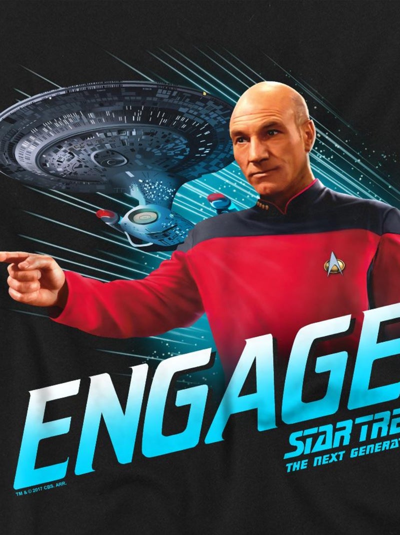 Star Trek - T-shirt ENGAGE Noir - Kiabi