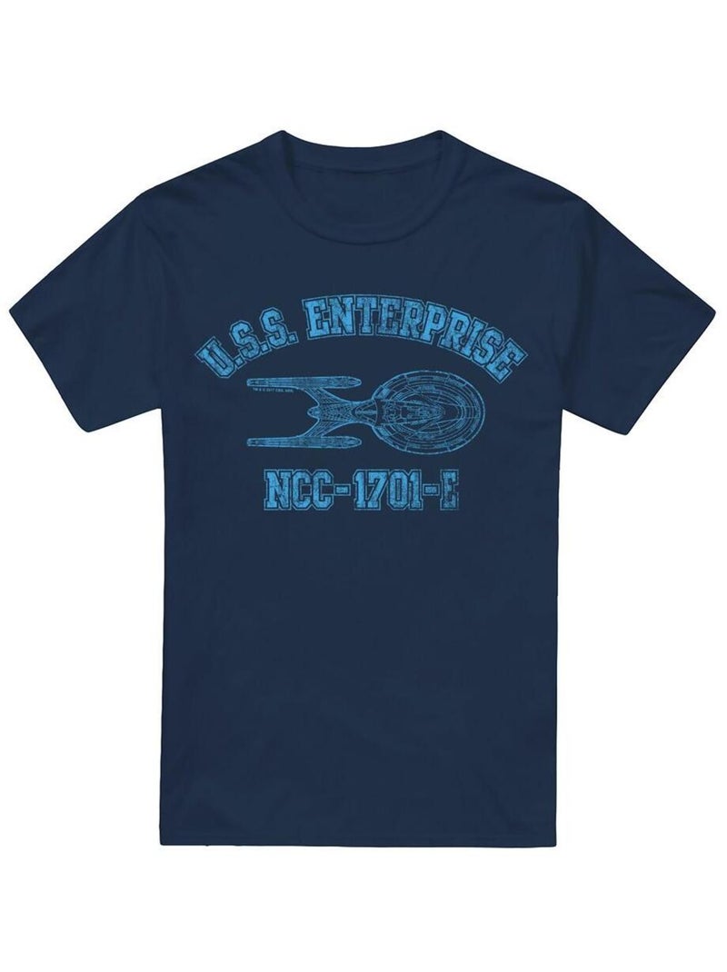Star Trek - T-shirt ENTERPRISE E ATHLETIC Bleu marine - Kiabi