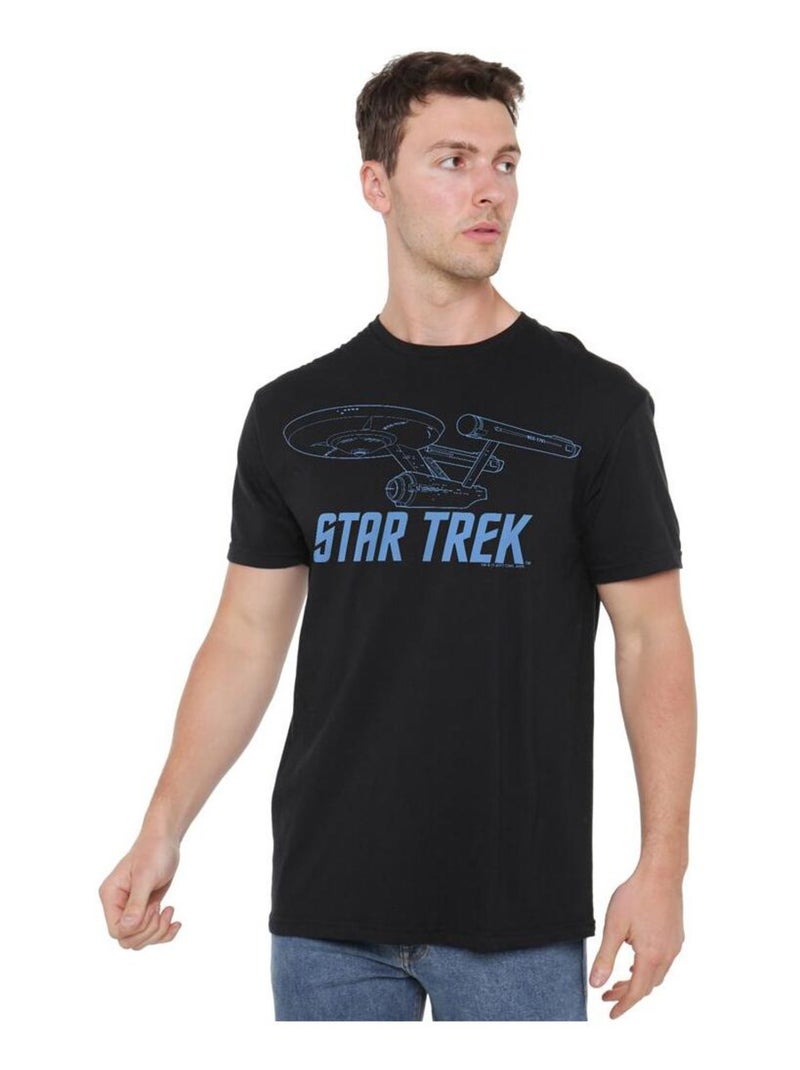 Star Trek - T-shirt ENTERPRISE Noir - Kiabi