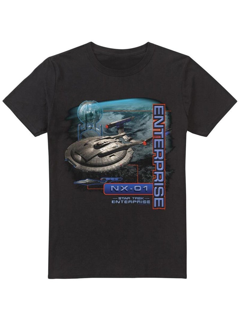 Star Trek - T-shirt ENTERPRISE NX Noir - Kiabi