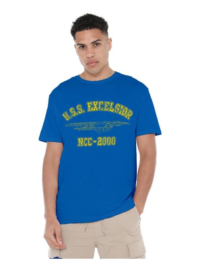 Star Trek - T-shirt EXCELSIOR ATHLETIC Bleu roi - Kiabi