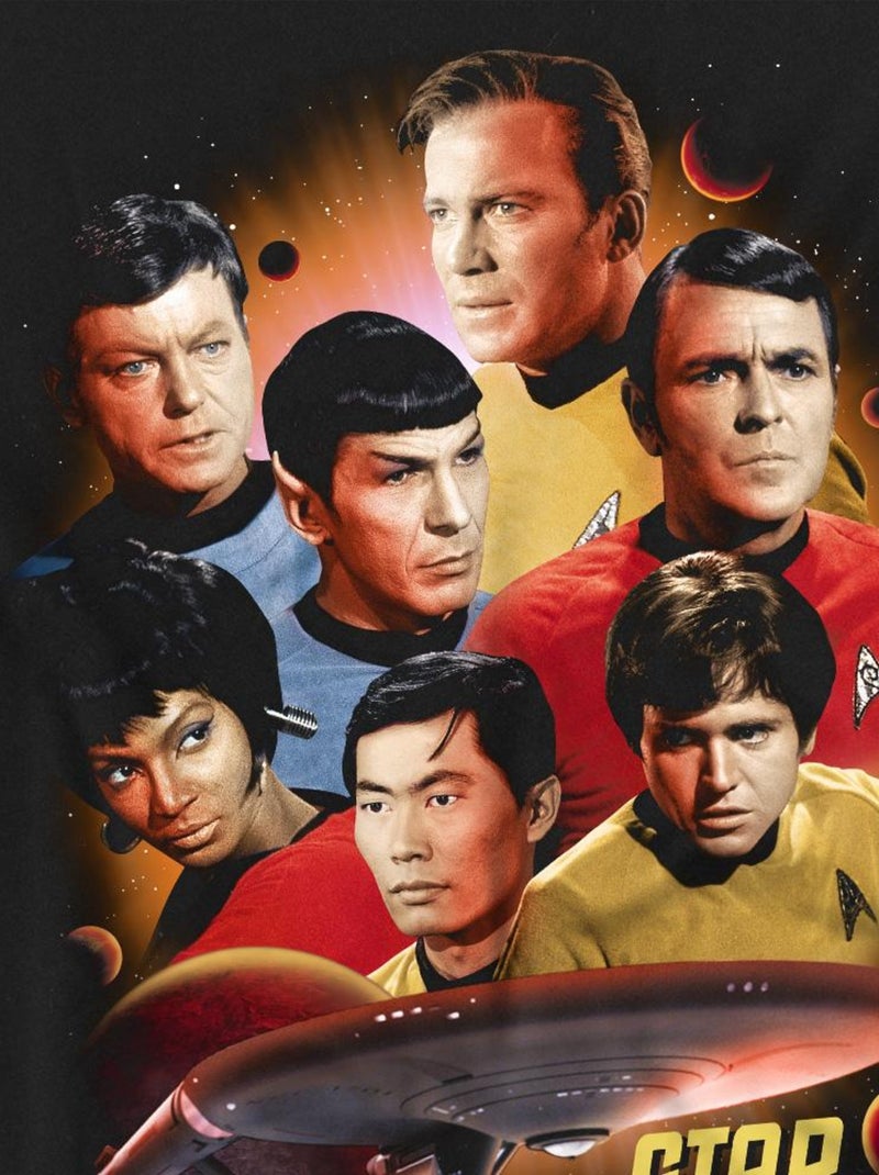 Star Trek - T-shirt HEART OF THE ENTERPRISE Noir - Kiabi