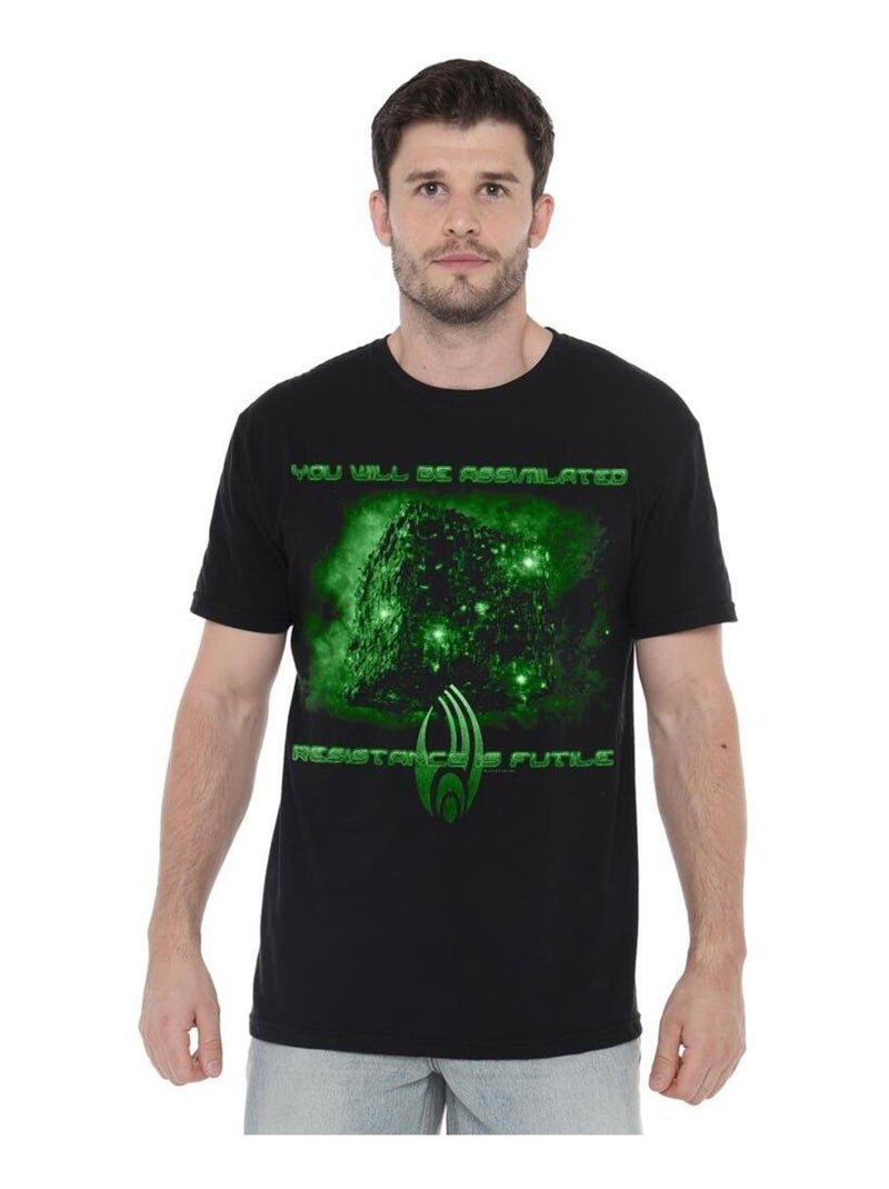 Star Trek - T-shirt manches courtes ASSIMILATE Noir - Kiabi