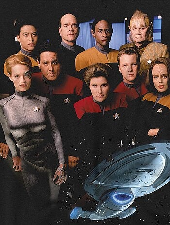 Star Trek - T-shirt motif équipage VOYAGER