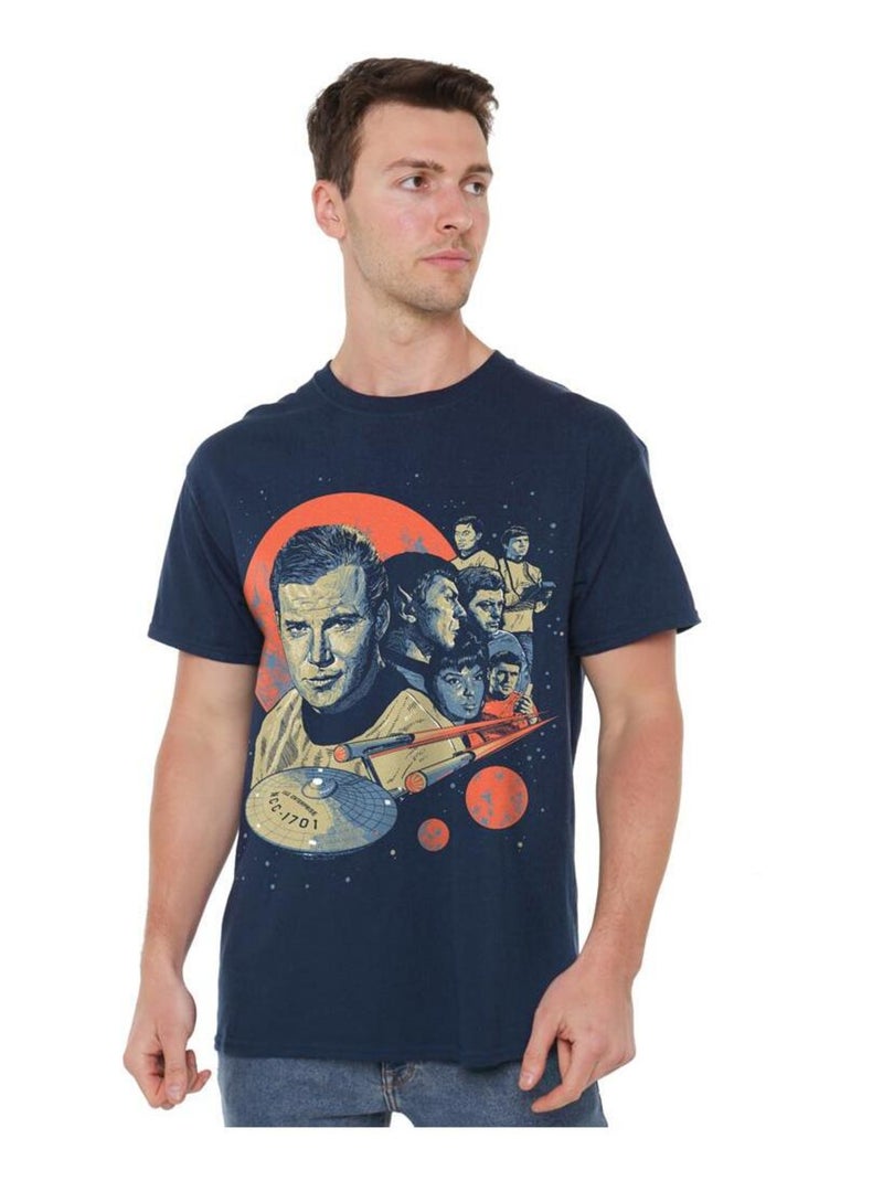 Star Trek - T-shirt motif/style poster Bleu marine - Kiabi
