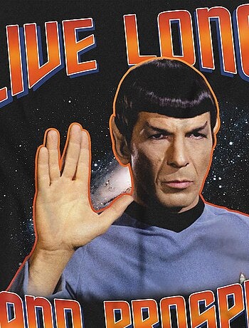 Star Trek - T-shirt ORIGINAL LIVE LONG AND PROSPER