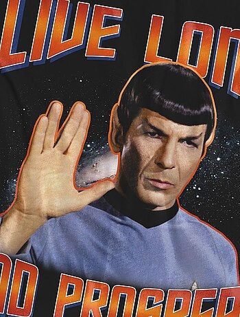 Star Trek - T-shirt ORIGINAL LIVE LONG AND PROSPER