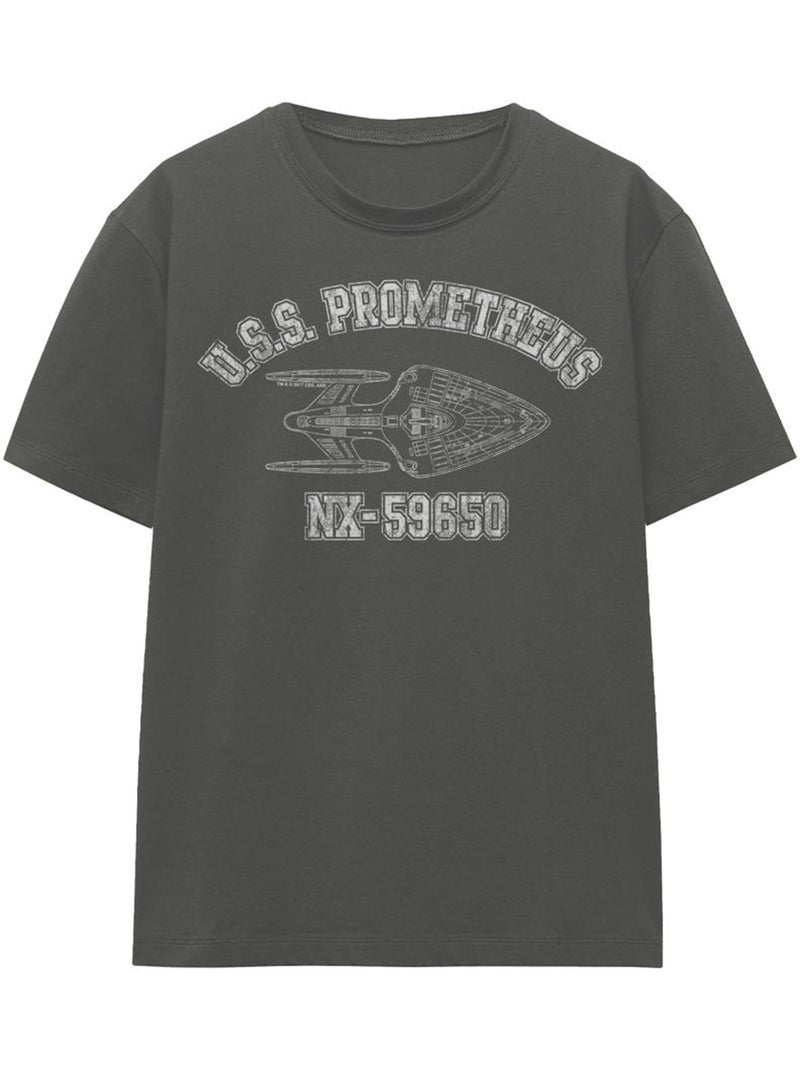 Star Trek - T-shirt PROMETHEUS ATHLETIC Gris Noir - Kiabi