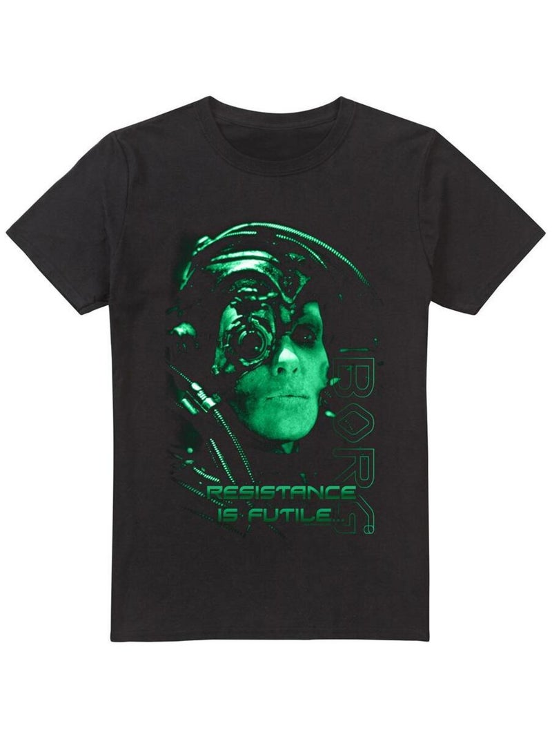 Star Trek - T-shirt RESISTANCE IS FUTILE Noir - Kiabi