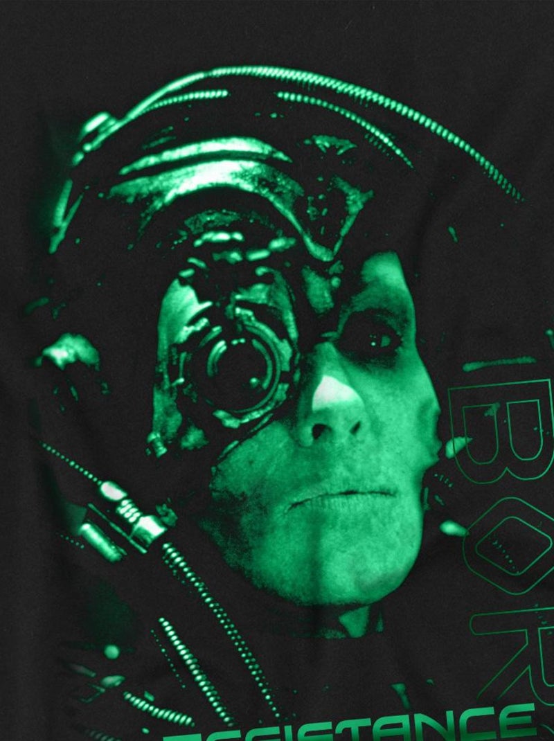 Star Trek - T-shirt RESISTANCE IS FUTILE Noir - Kiabi