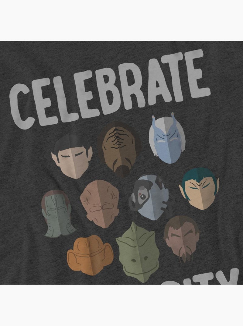 Star Trek - T-shirt THE CELEBRATE DIVERSITY Gris Noir - Kiabi