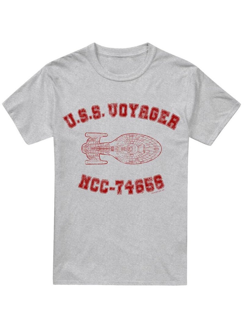 Star Trek - T-shirt VOYAGER ATHLETIC Gris chiné - Kiabi