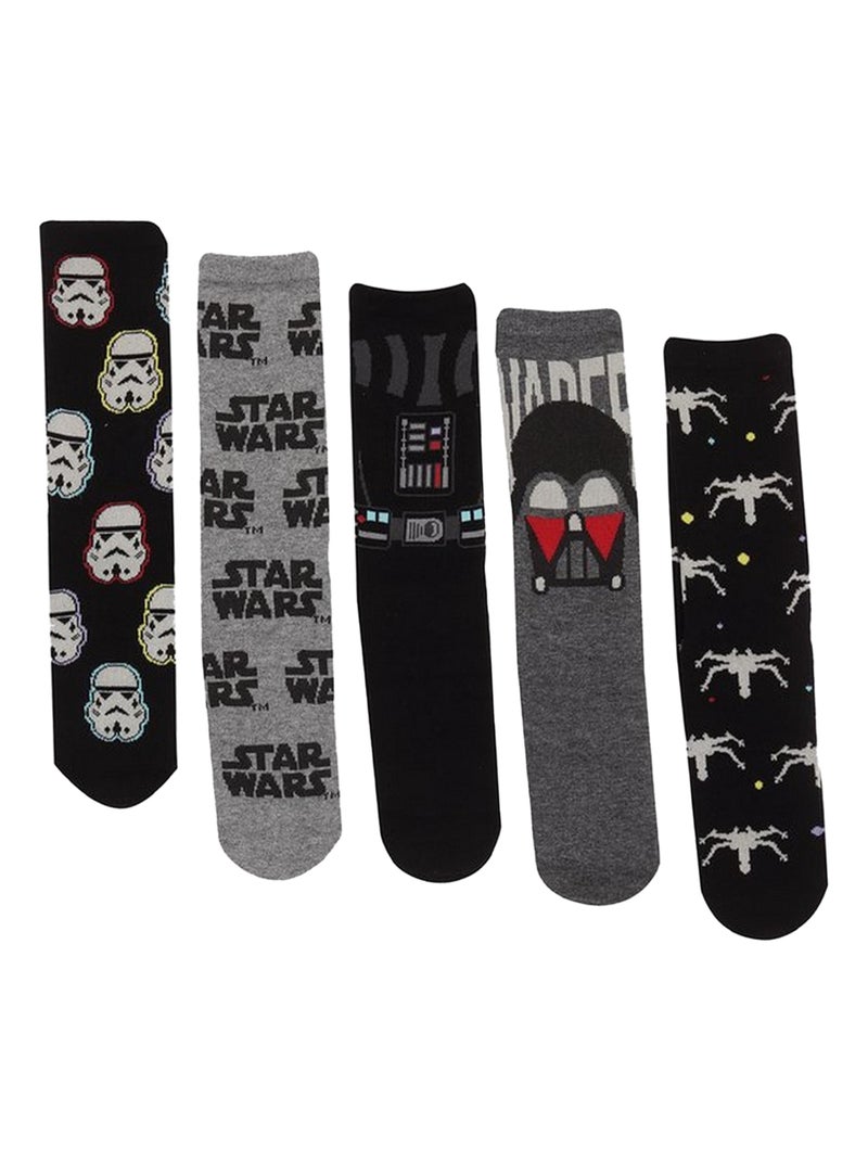 Star Wars - Chaussettes DARK SIDE Noir Gris - Kiabi