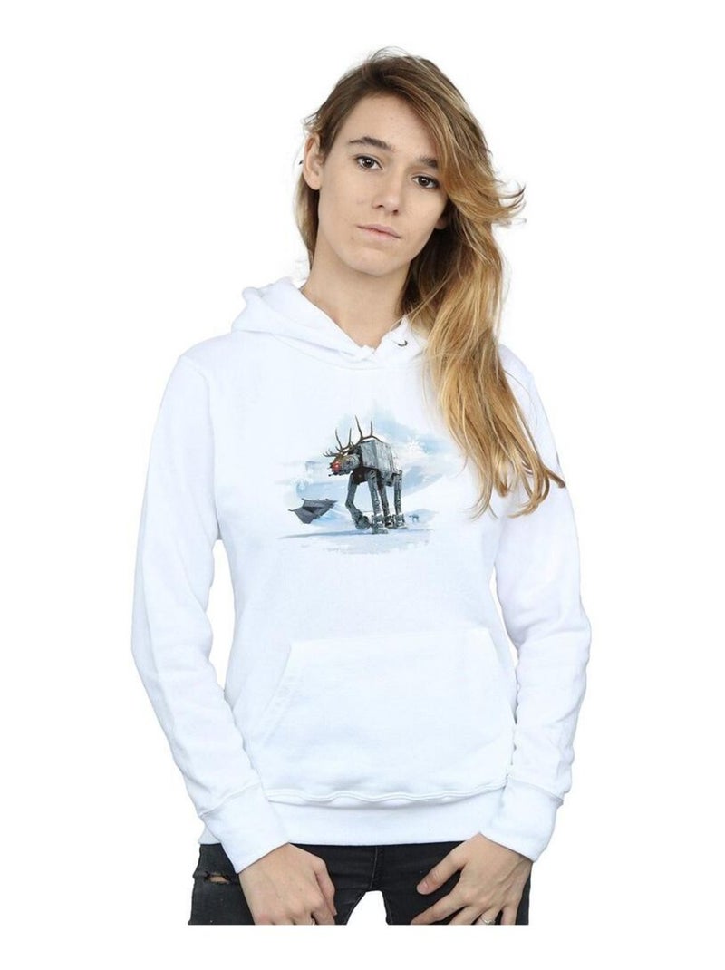 Star Wars - Sweat à capuche AT-AT Blanc - Kiabi