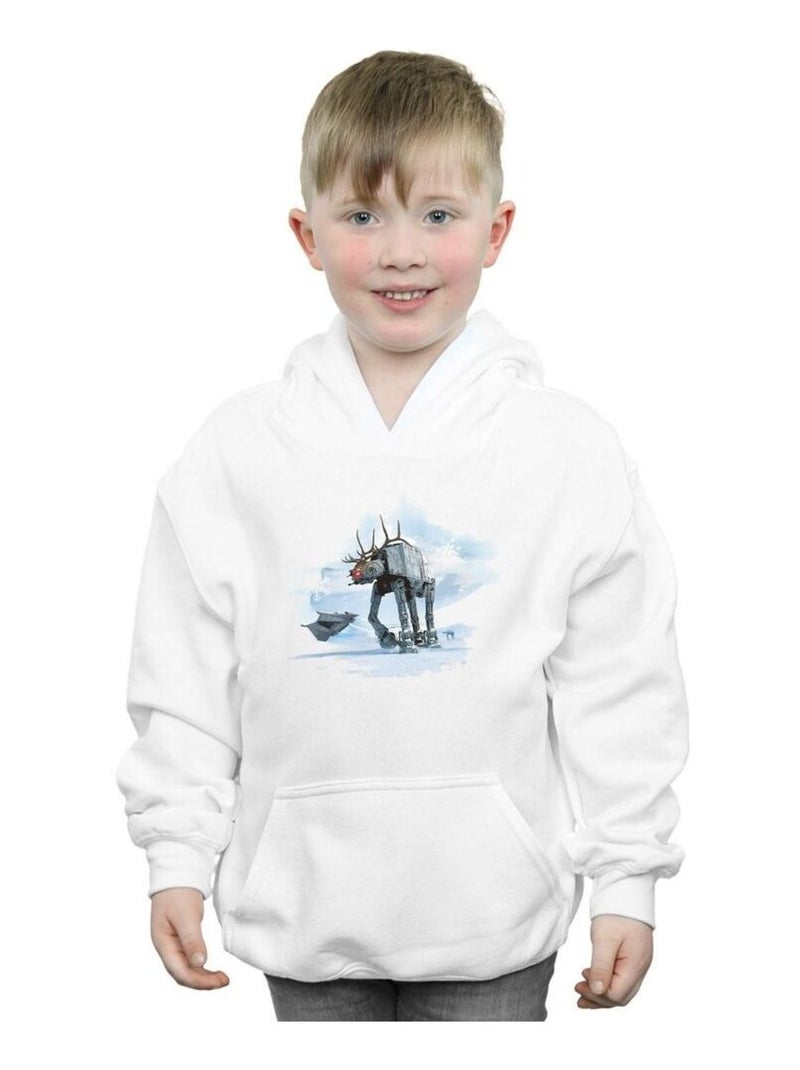 Star Wars - Sweat à capuche AT-AT Blanc - Kiabi