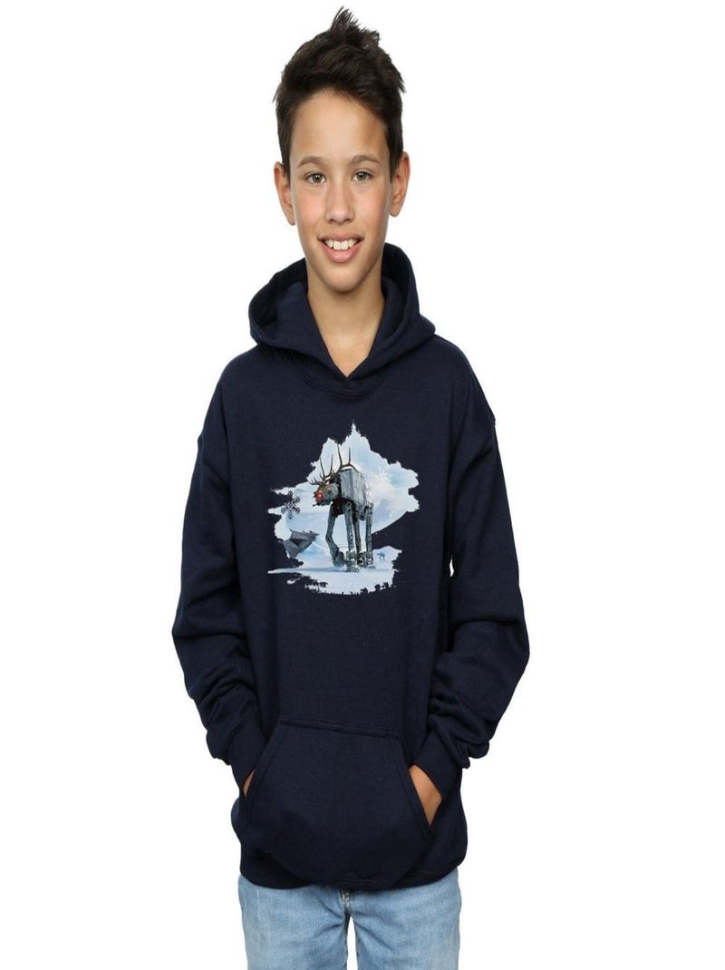 Star Wars - Sweat à capuche AT-AT Bleu marine - Kiabi