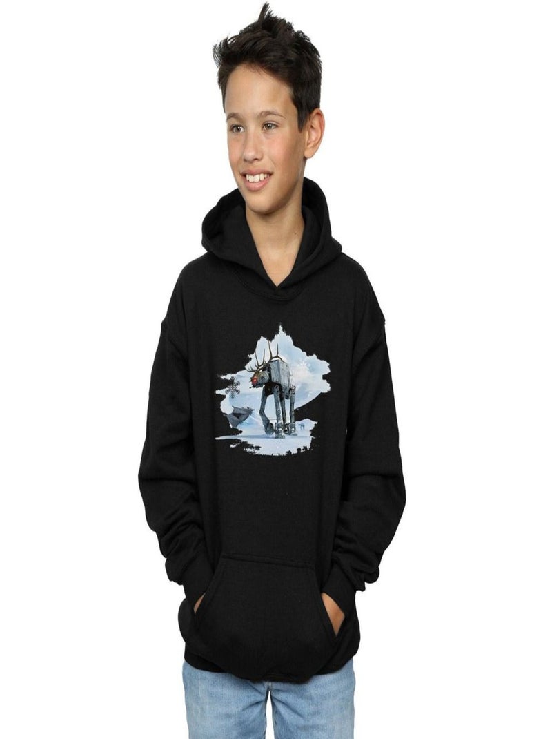 Star Wars - Sweat à capuche AT-AT Noir - Kiabi