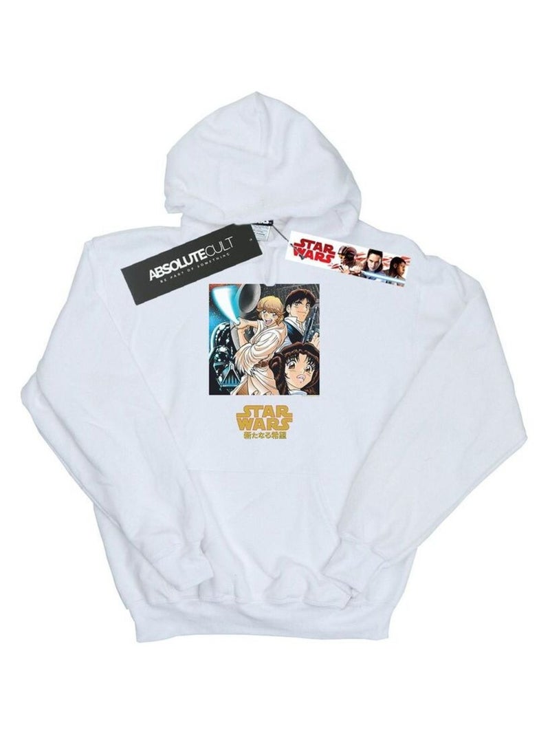 Star Wars - Sweat à capuche Blanc - Kiabi