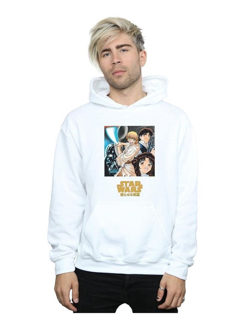 Star Wars - Sweat à capuche Blanc - Kiabi