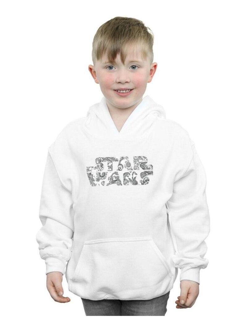 Star Wars - Sweat à capuche Blanc - Kiabi