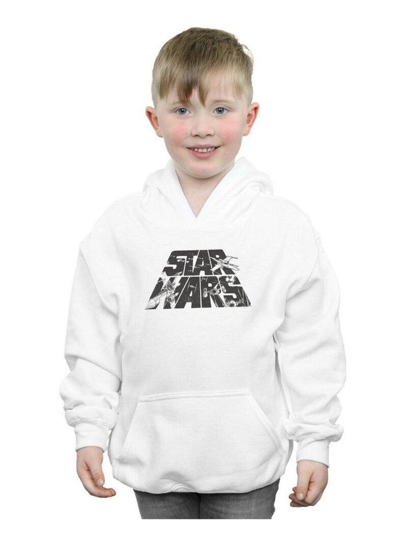 Star Wars - Sweat à capuche Blanc - Kiabi