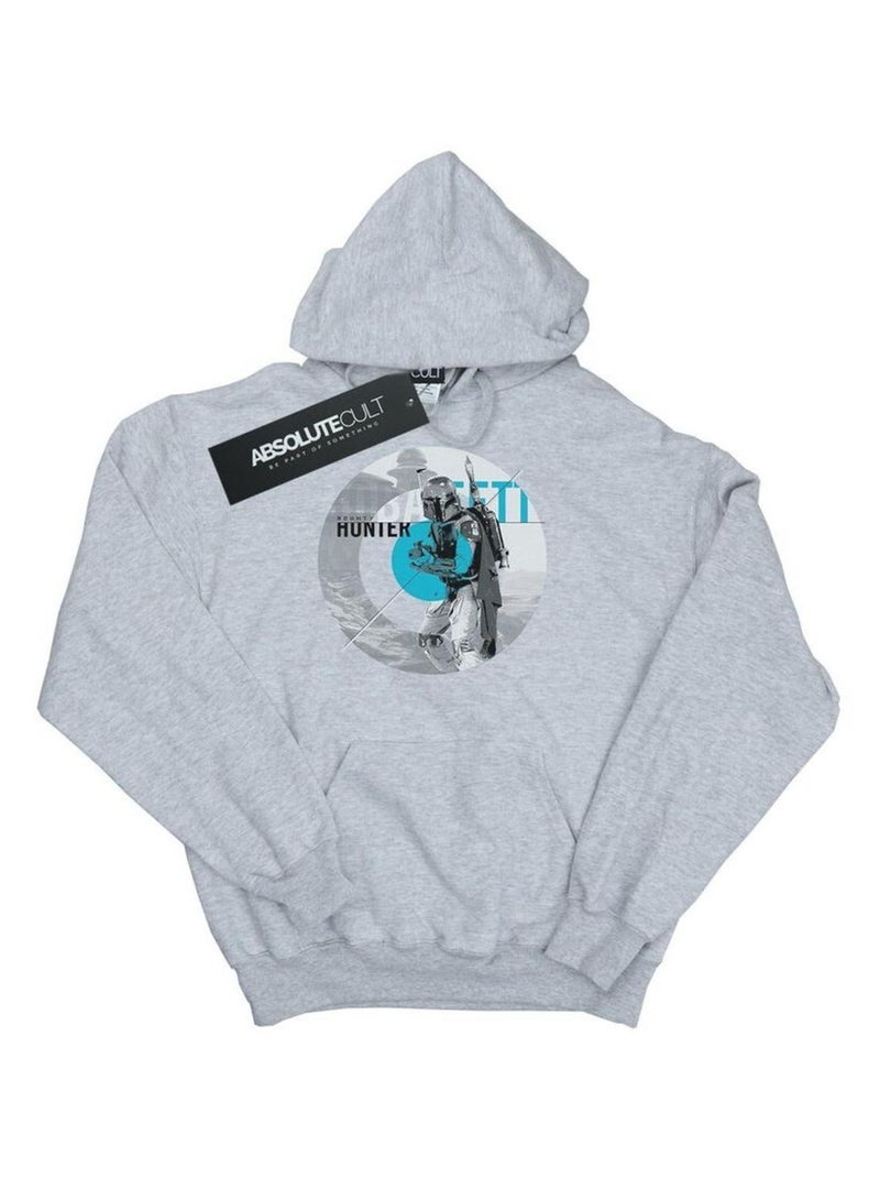 Star Wars - Sweat à capuche BOUNTY HUNTER Gris chiné - Kiabi