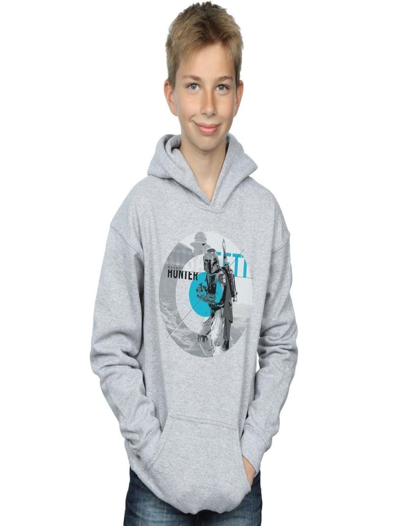 Star Wars - Sweat à capuche BOUNTY HUNTER Gris chiné - Kiabi