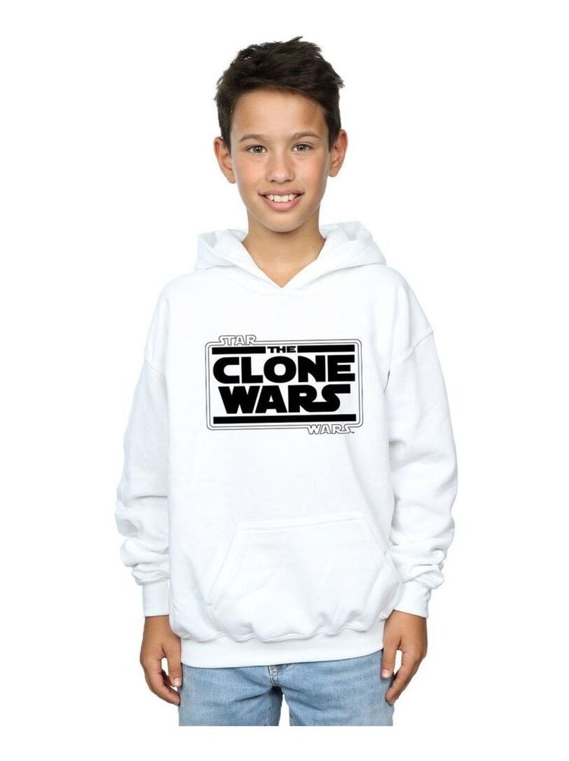 Star Wars - Sweat à capuche CLONE WARS Blanc - Kiabi