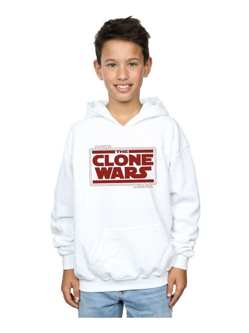 Star Wars - Sweat à capuche CLONE WARS Blanc - Kiabi