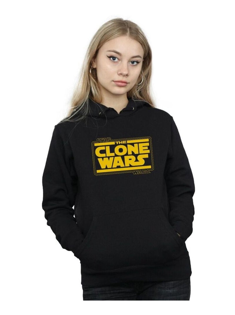Star Wars - Sweat à capuche CLONE WARS Noir - Kiabi